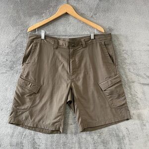 The North Face Shorts Mens 36 Brown Nylon Cargo Pockets Lightweight Hiking